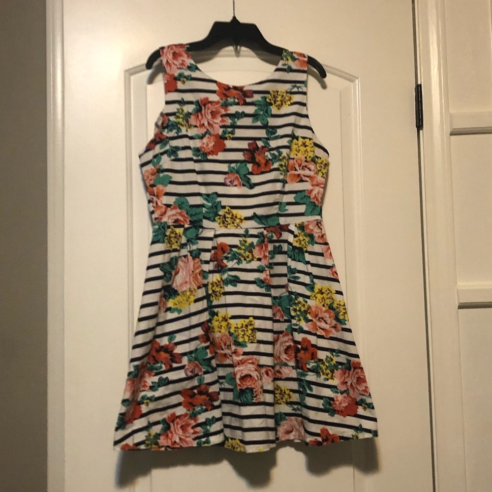 Cotton Floral Mini Dress